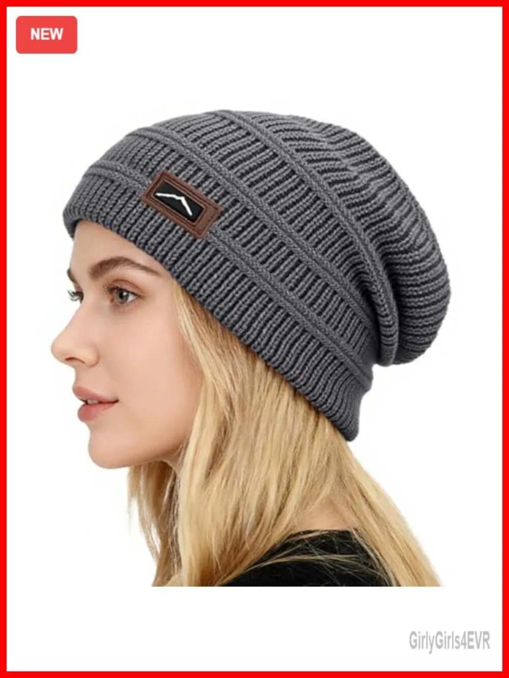 Cable Knit Winter Beanie Skull Cap for Men Women Acrylic